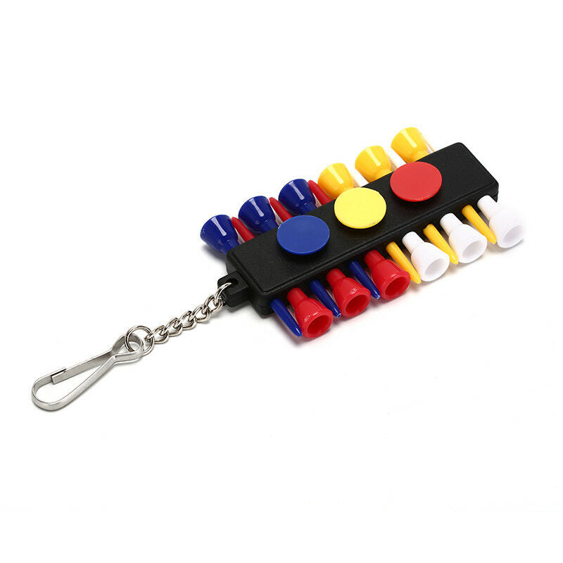 1pc plastic golf tee holder carrier ball tees with 3 ball markers accessor.l8