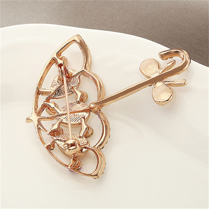 Opal And Rhinestone Umbrella Brooch Pin Cute Korea Style Brooches For Wom.l8
