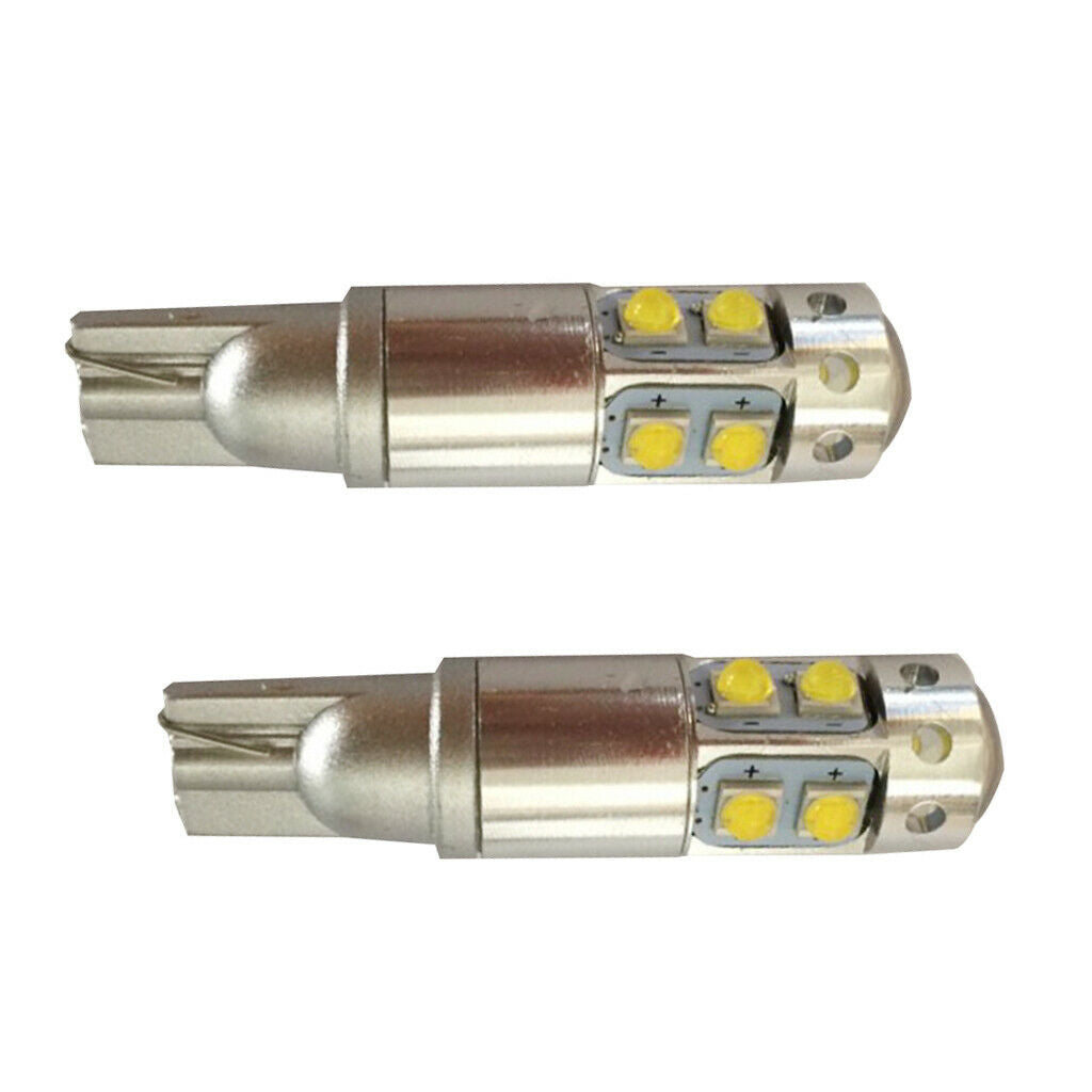 2pcs T10 50W Energy Saving DC9-24V Durable Super Bright Fog Bulb White