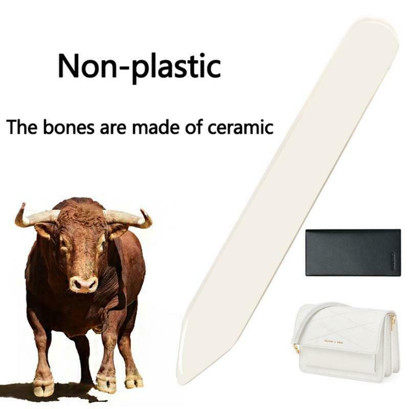 Natural Cattle Bone Folder Smooth Paper Creaser Scoring Folding Tool