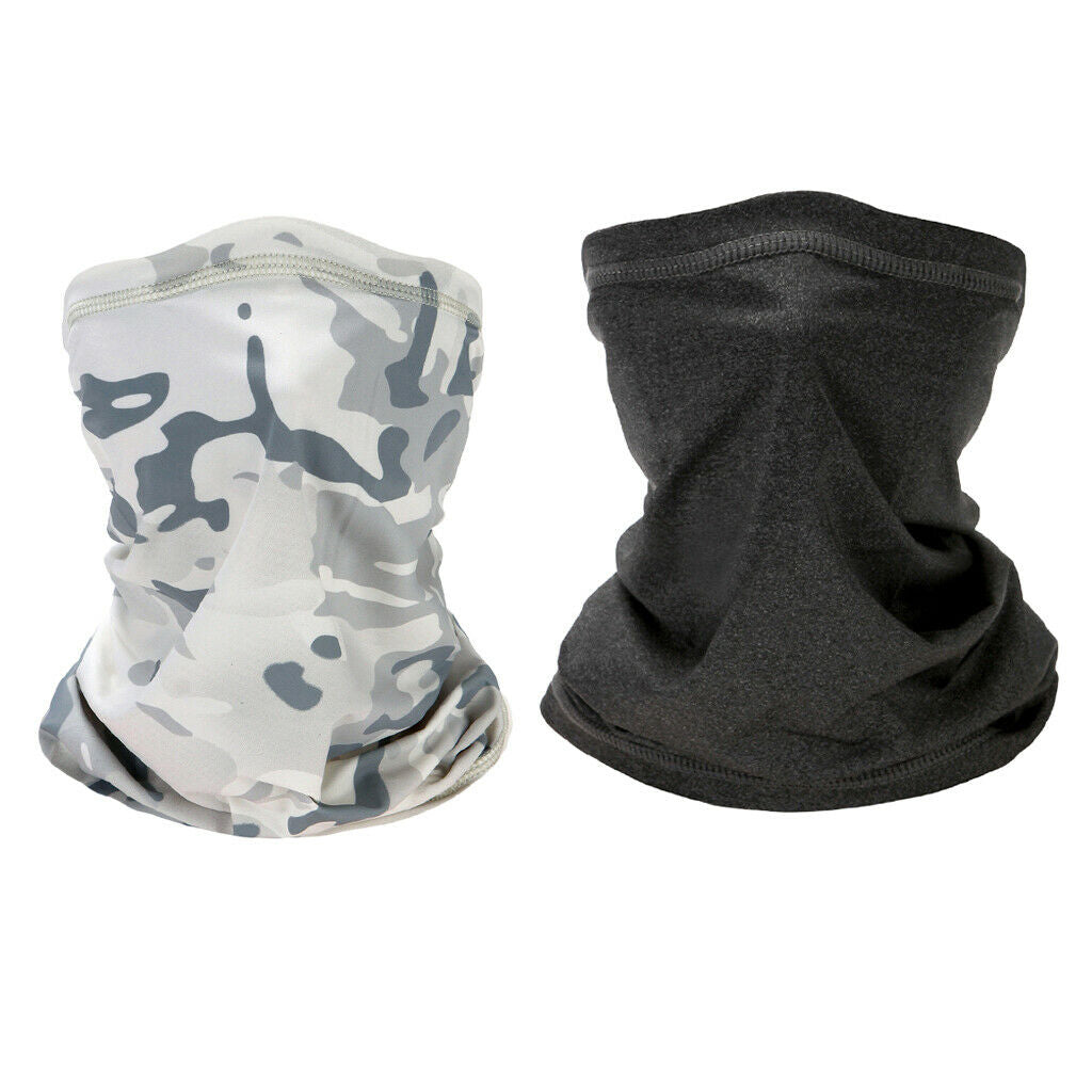 2x Cycling Face Guard Sport Balaclava Breathable Scarf Neck Warmer Headband