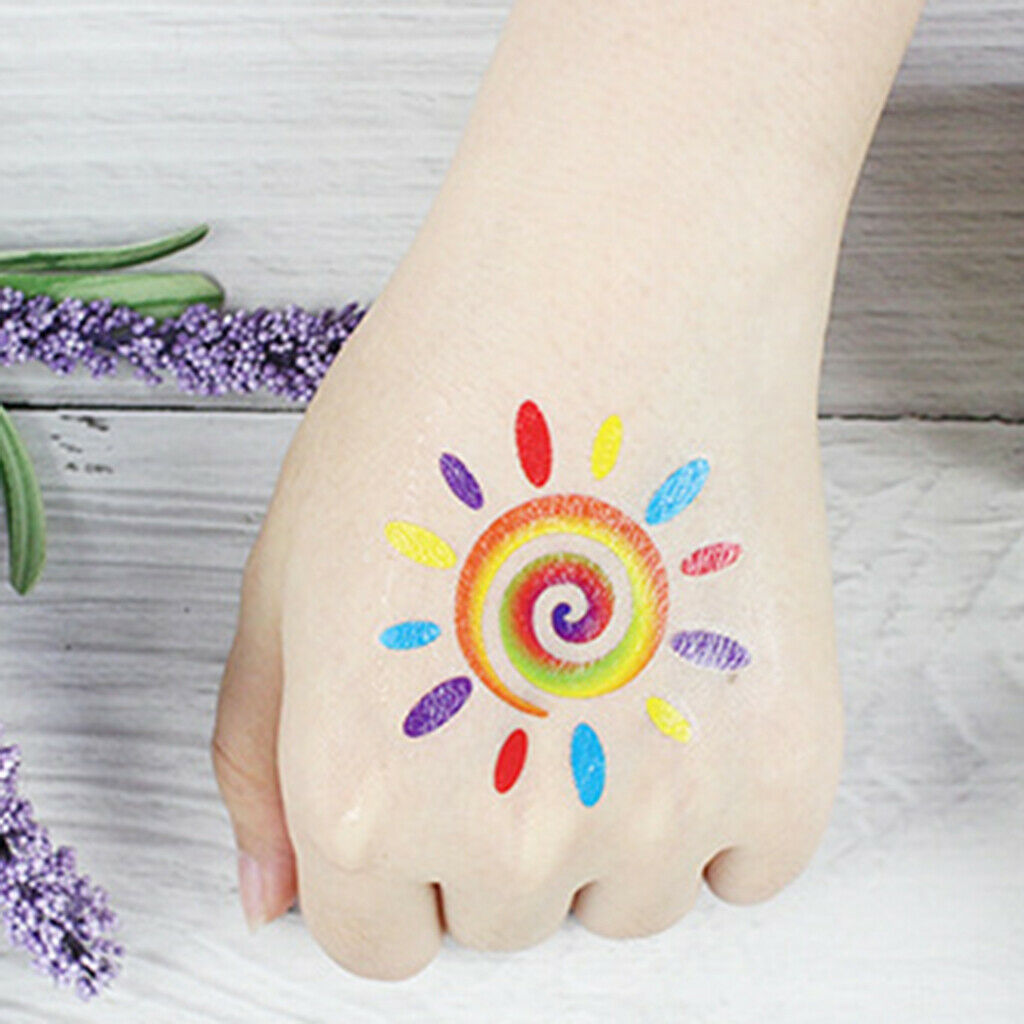20 lot Cartoon Temporary Tattoos Face Leg Arm Hand Stickers for Adults Kids