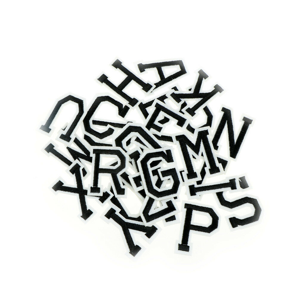 26pcs Alphabet Letter DIY Embroidery Clothes Patches Sew or Iron On Appliq.l8