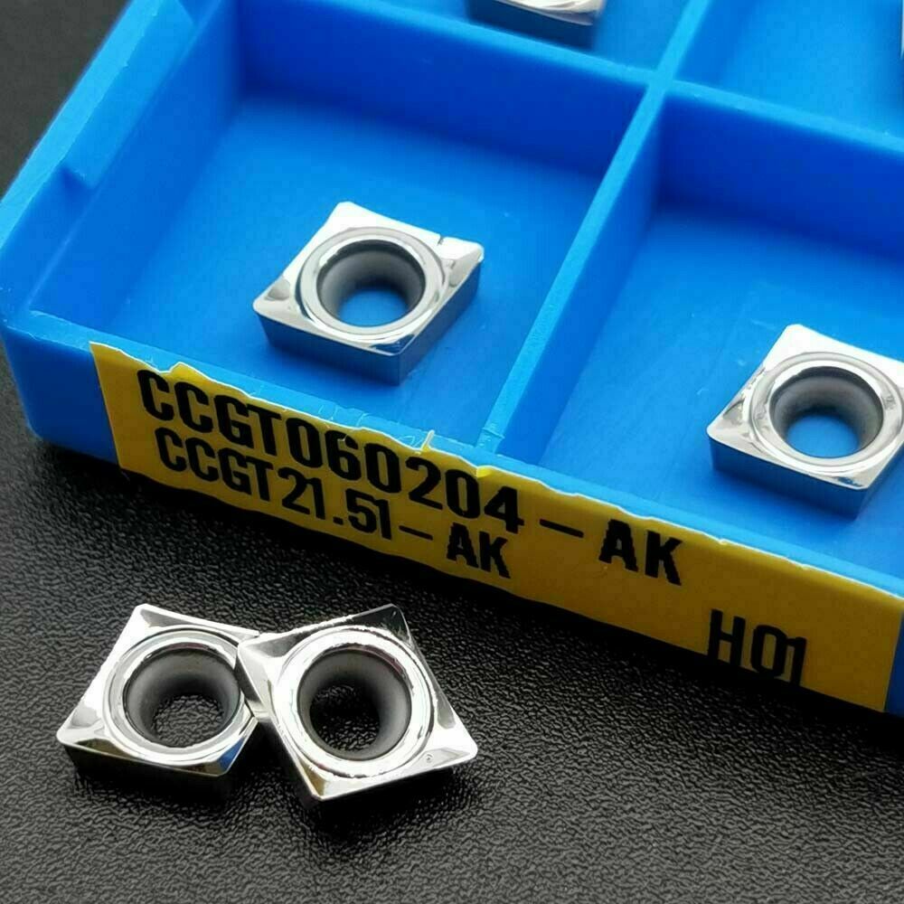 For Aluminum CCGT060204-AK CCGT21.51 Carbide inserts Cutter blade CCMT0602