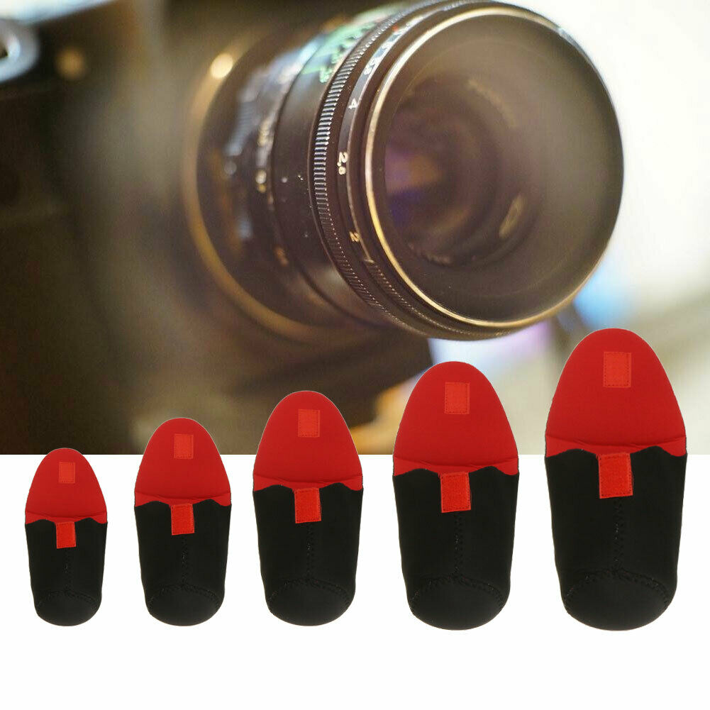 5pcs Neoprene DSLR Camera Lens SoftProtector Pouch BagCase Set S M L XL XXL @