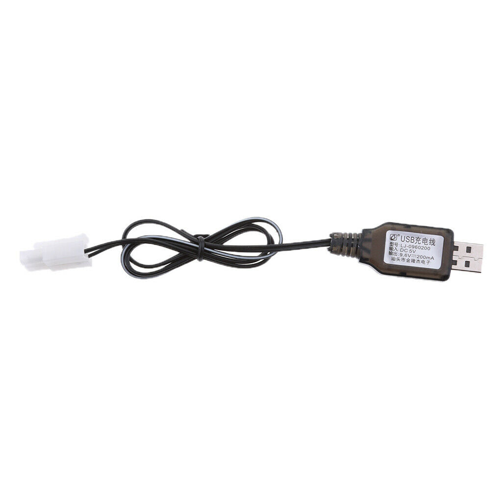 Premium 9.6V USB to L6.2-2P NI-MH/NI-Cd Battery Charge Cable for RC Drone