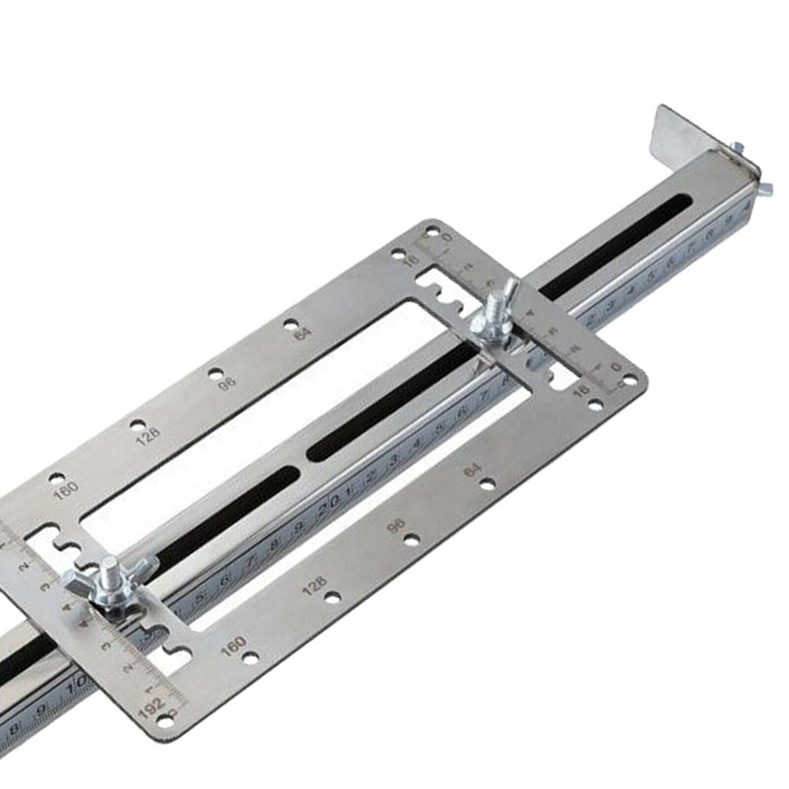 Cabinet Hardware Jig Adjustable Punch Locator Template Tool Drill Guide Wood