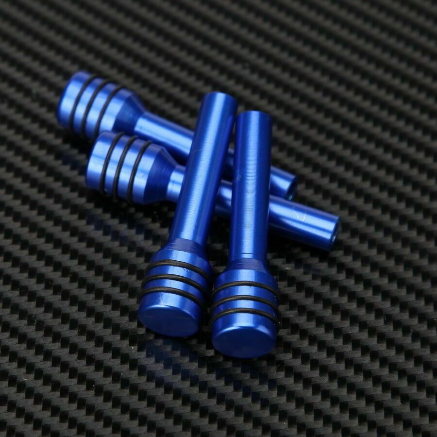 4Pcs Blue Alloy Universal Car Auto Truck Interior Door Lock Knob Pull Pins