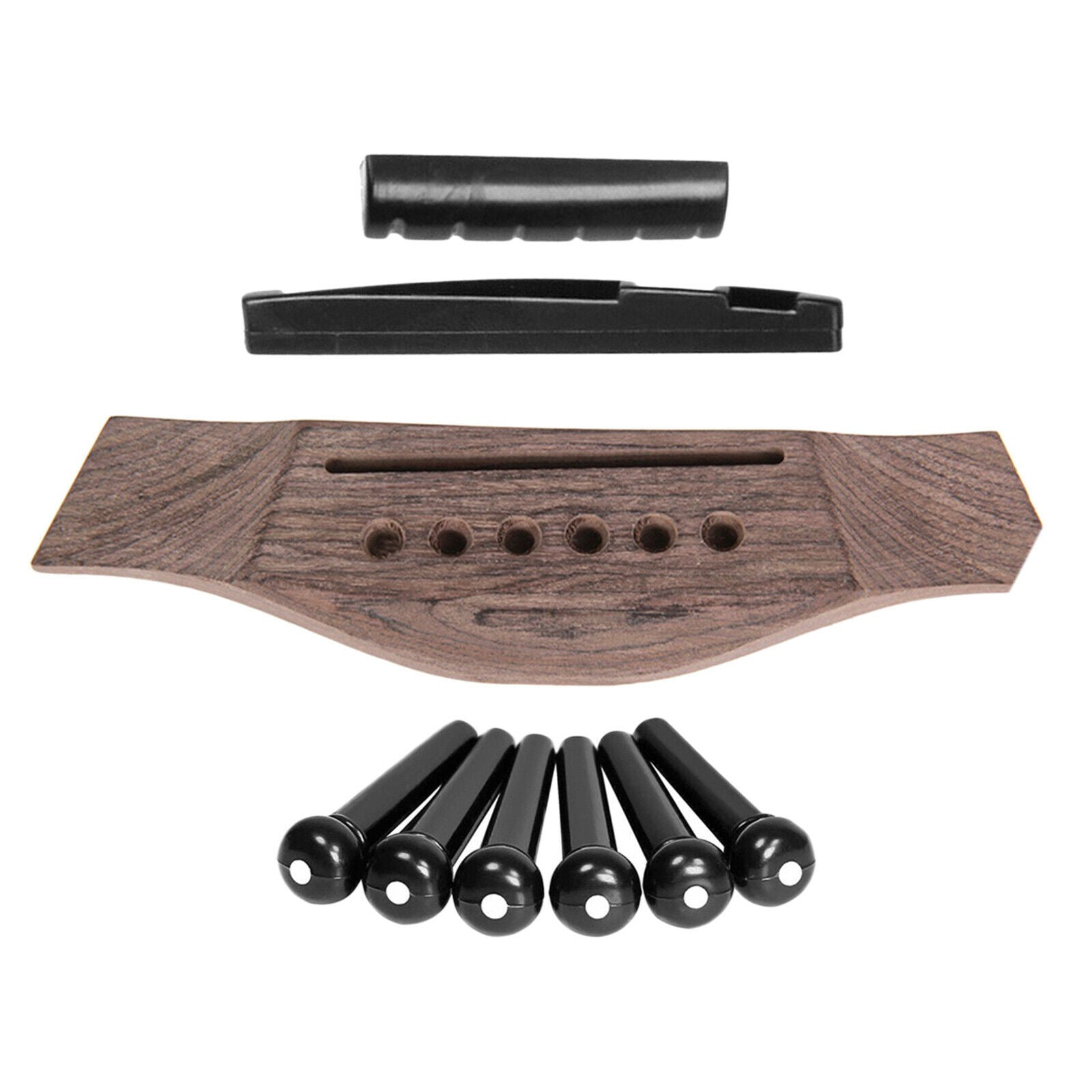 Rosewood Classical Guitar Bridge Pins Nut Saddle Repairing Kit Accessories
