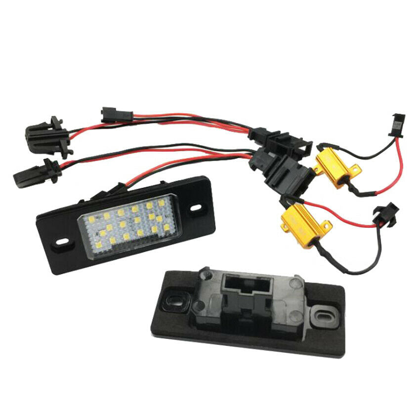 2PCS 18-3528 SMD LED License Plate Light Fit  for VW / Golf 5 5D Touring