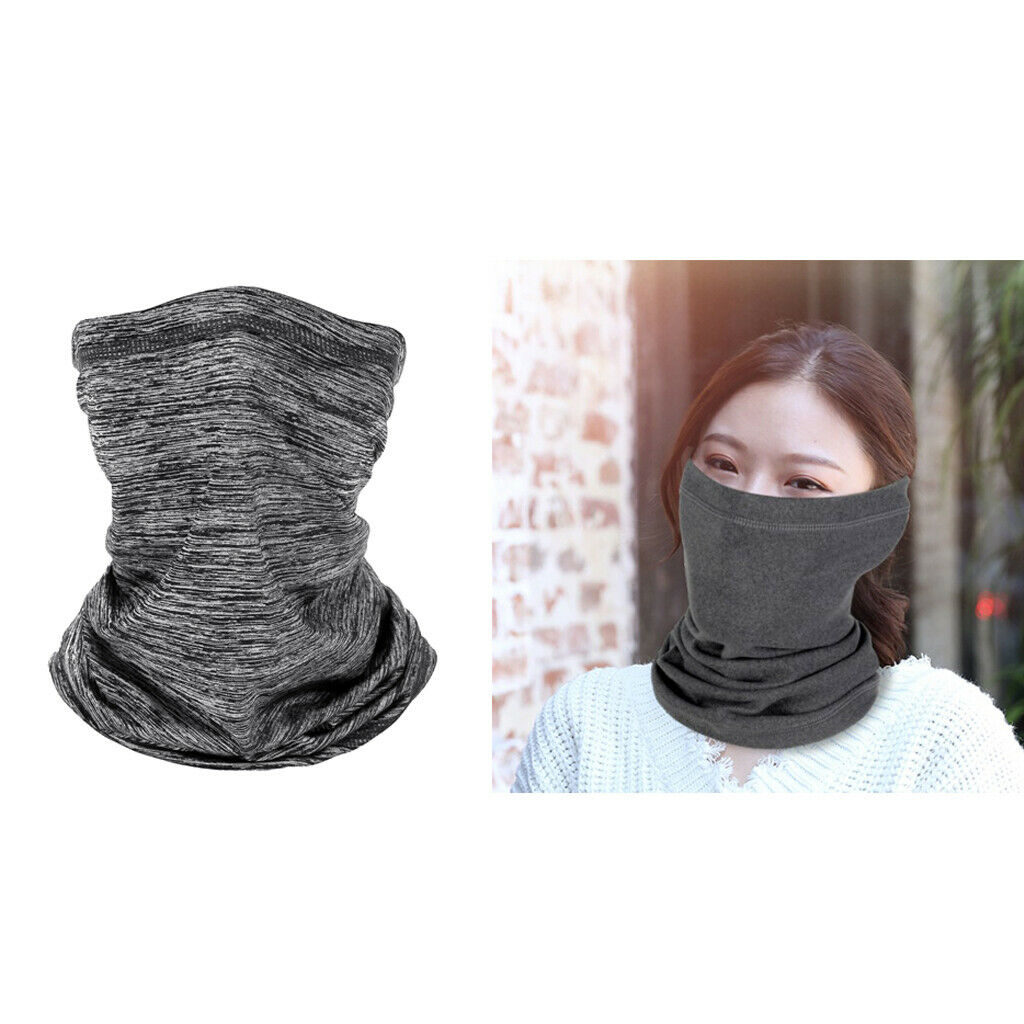 2Pcs Unisex Silky Sports Balaclava Headscarf Skiing Neck Gaiter Headwrap