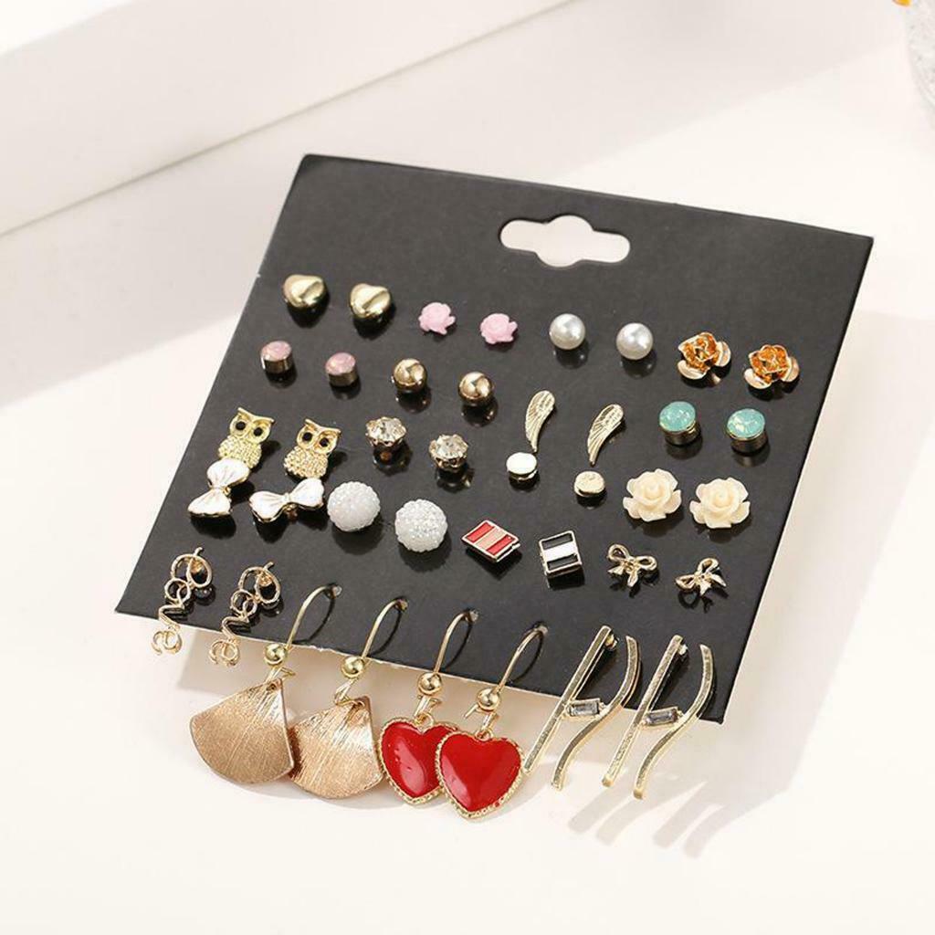 20 Pairs Of Chic Classic Earrings For Women
