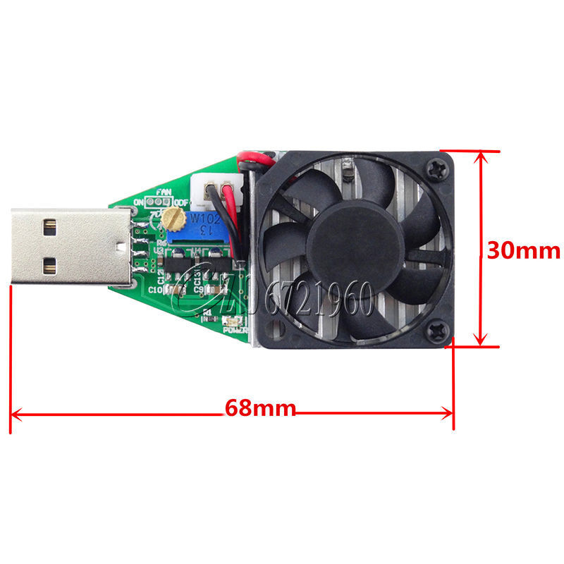15W 3.7-13V Industrial Electronic Load Resistor USB Discharge Battery Tester