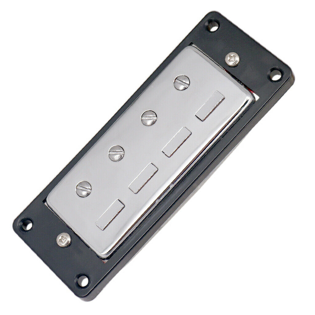 Set of 2 mini humbucker pickups for 4-string electric bass guitar parts
