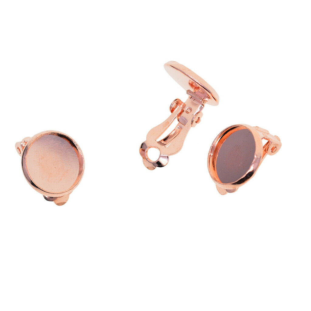 12 clip on earring results with adhesive pad for 12mm cabochon blank