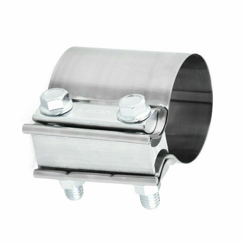 Modification StainlessSteel 2.5inch 63mm Car Exhaust Pipe Clamp Tip Hoop Fitting