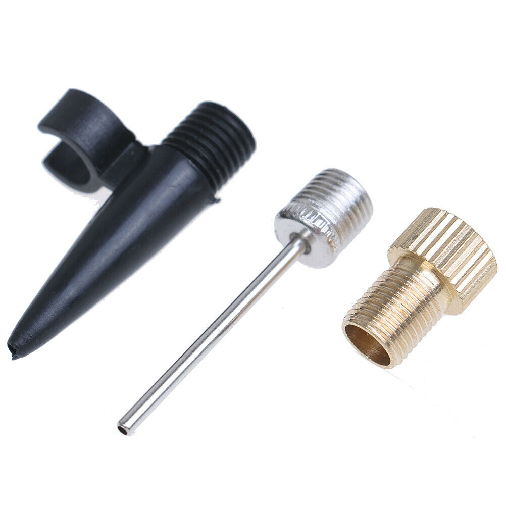 3Pcs Inflator kit for air frame pump needles adaptor bikes sports ball.JCDD