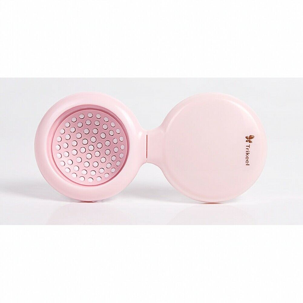 1Pcs Portable Round Mirror Hair Comb Hair Brush Pink Mini Airbag  Hair Brush