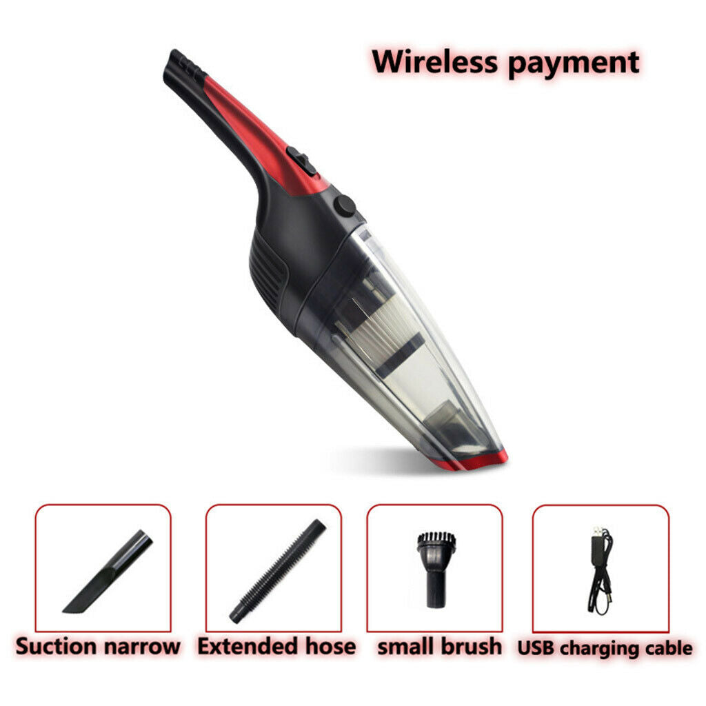 High Power Rechargeable Cordless Wet & Dry Portable Car Home Vacuum Cleaner