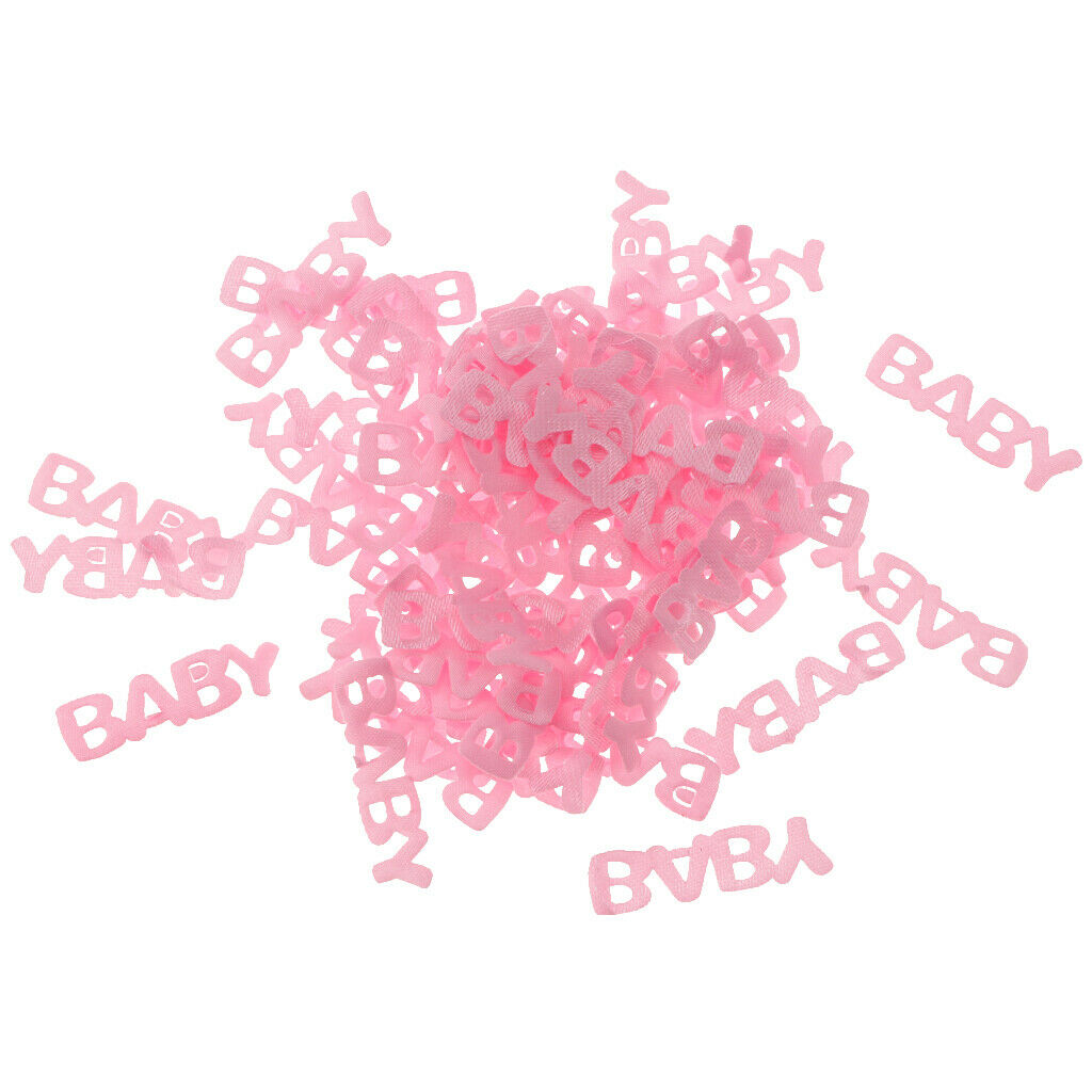 100pcs Baby Table Confetti Party Game Favor  Baby Shower Decoration  Pink