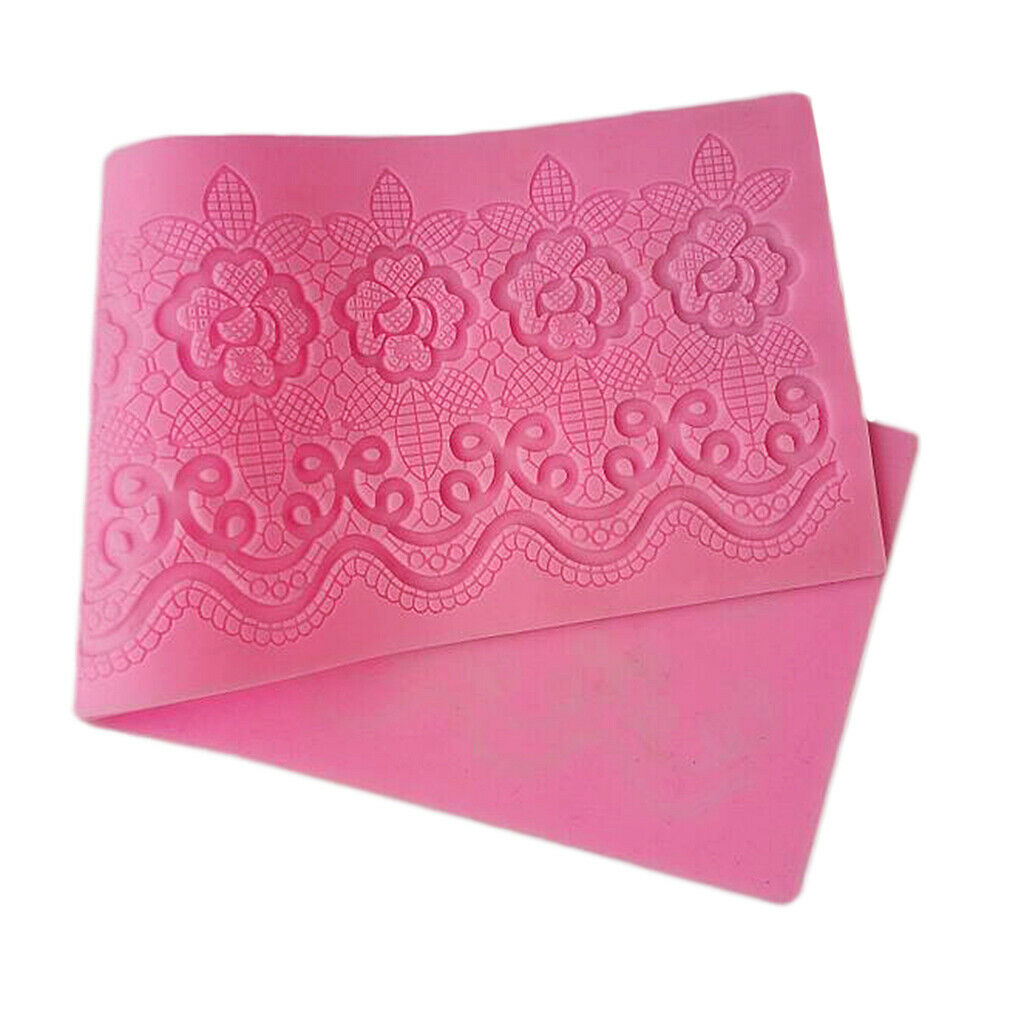 Silicone Flower Lace Impression Mold Cake Decor Bake Emboss Pad Mold