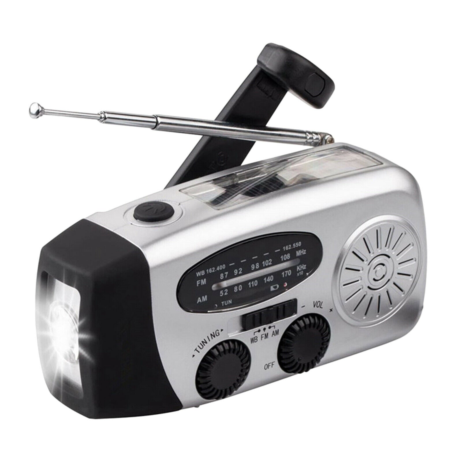 Outdoor Emergency Radio 600mAh Solar Weather Radio NOAA / AM / FM Portable Radio