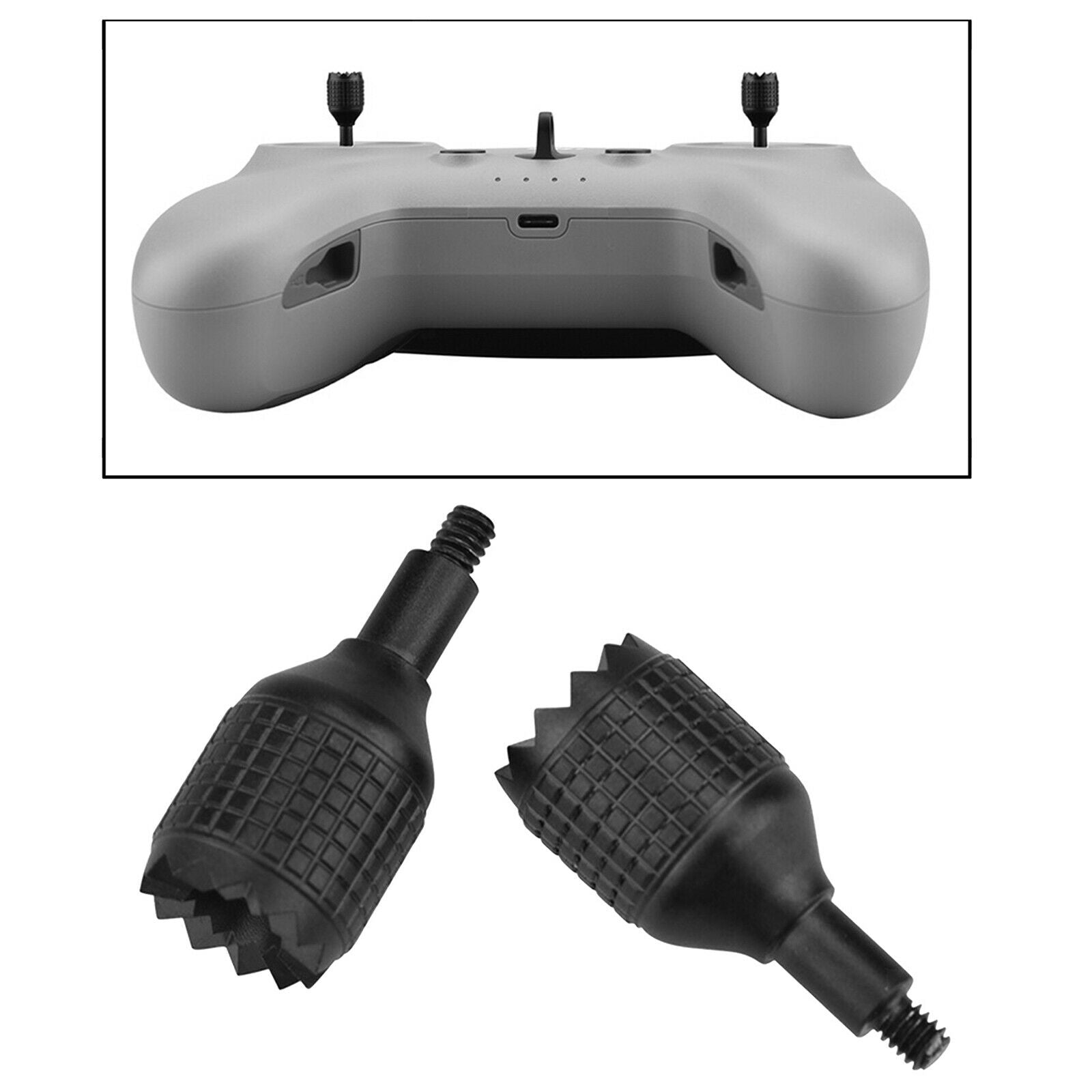 2x Remote Controller Joystick for DJl FPV Combo Drone Replaces Parts Black