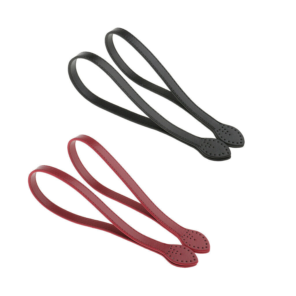 2 Pairs Replacement Bag Hooks Made of Leather Sewing Accessories Comfortable to