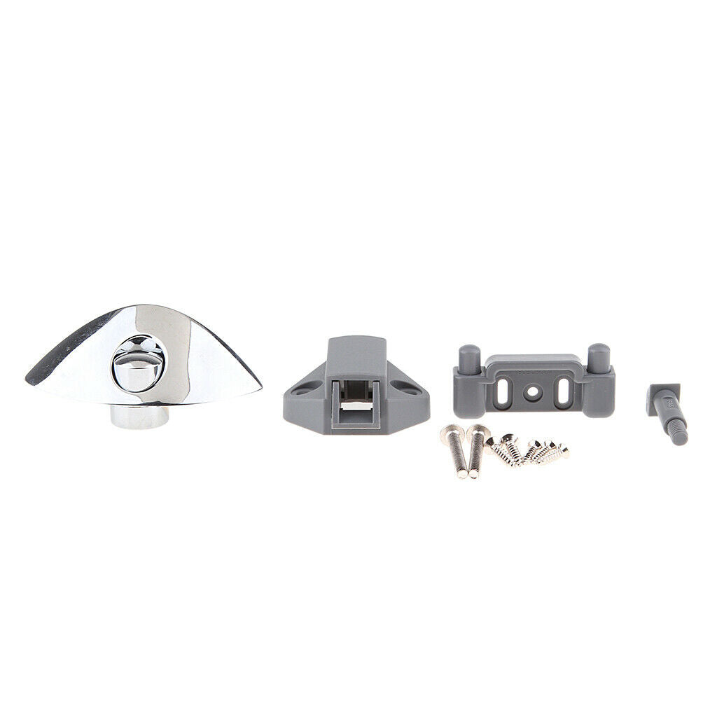 Half Moon Push Button Latch Lock Keyless for Boat RV Drawer Cabinet Cupboard