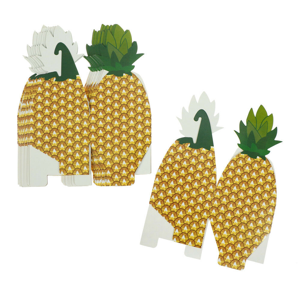 12Xcandy boxes paper pineapple gift bag beach wedding decor party supplies-DD