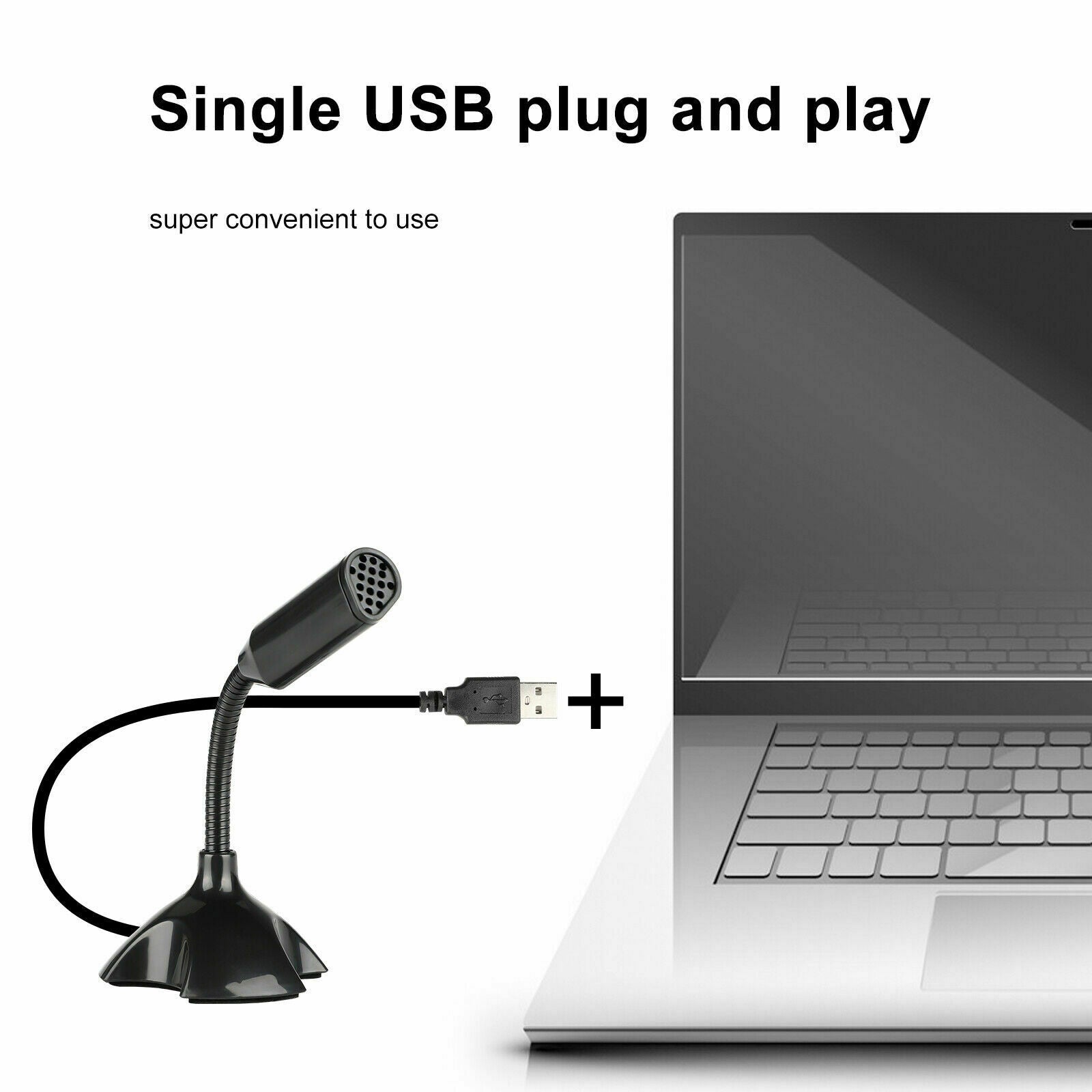 Noise Canceling Voice Recording Mini USB Computer Microphone for Laptop Desktop