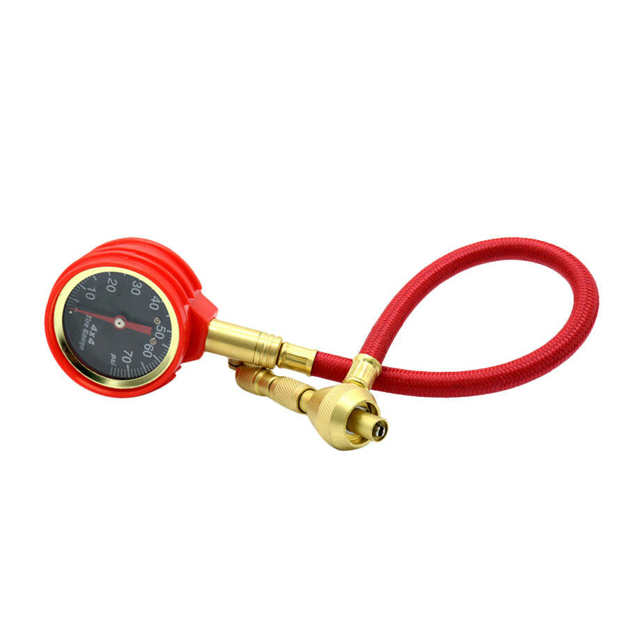 Tyre Deflator Rapid Tire Air Pressure Gauge Pointer Type Dial Valve Tool 75PSI