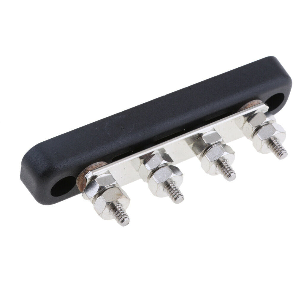 2pcs 4-gang Power Distribution Bus Bars 100A for Auto Marine Yacht Motorhome