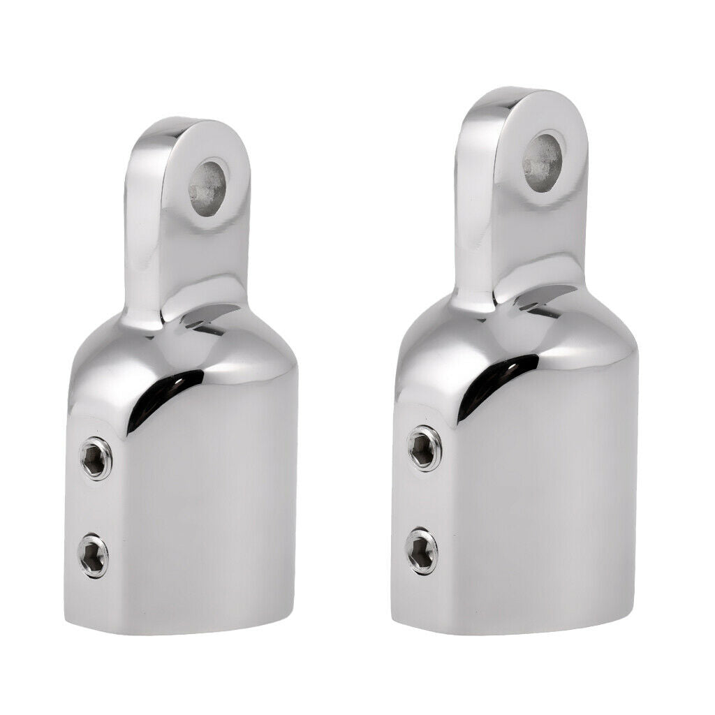 Set of 4 Bimini Top Eye End Cap Fits 0.86'' Pipe Stainless Steel Marine Hardware