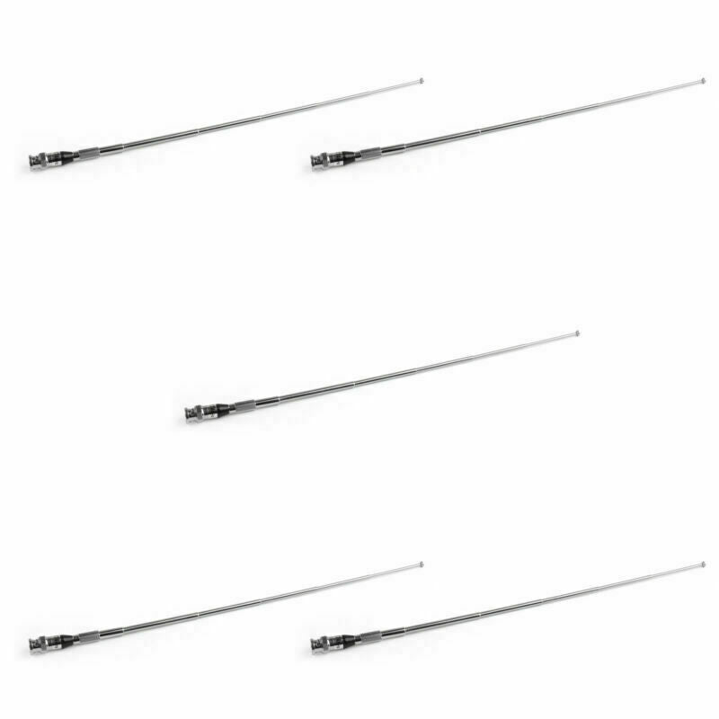 5Pcs Telescopic Antenna VHF 136-174MHz BNC Connector For Icom IC-V8 IC-V82 CA