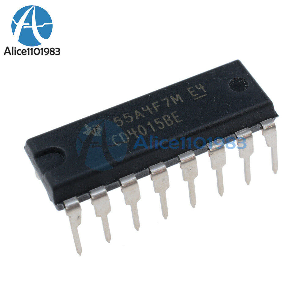 2PCS CD4015BE DIP 16 CD4015 CMOS Dual 4-Stage Static Shift Register