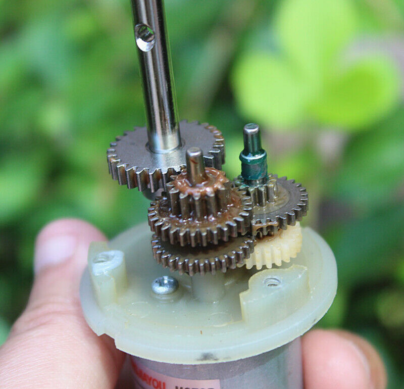 DC 12V 25-60 RPM carbon brush permanent magnet DC gear motor adjustable speed