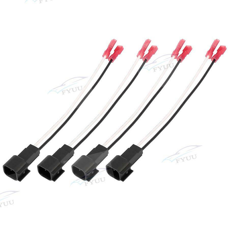 4x Front-Rear Door Speaker Harness Adapters Accessories for 1999-2014 Ford F-150