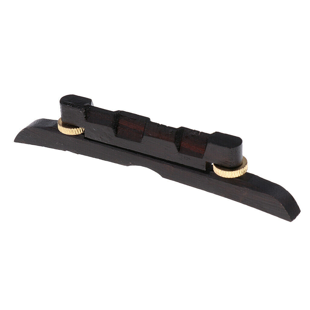 Adjustable Ebony Wood Mandolin Bridge Great Replacement