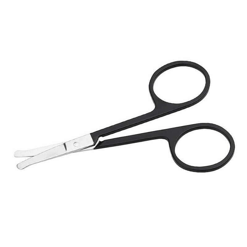1 Stainless Steel Nose Eyebrow And Eyelash Trimmer Round Head Hair Removal T Rf