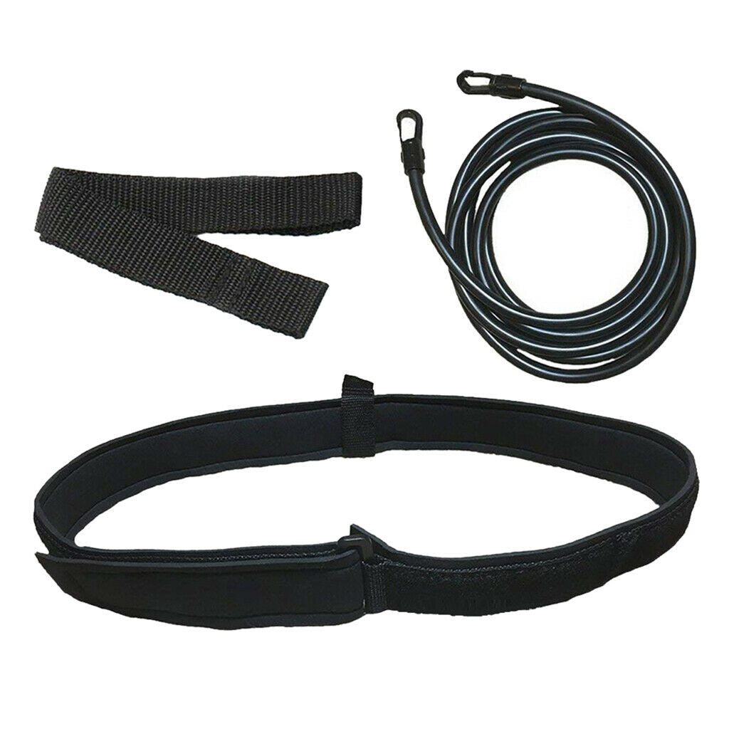 4 Set Swim Bungee Training Belt Exerciser Belt Cords Swim Training Supplies