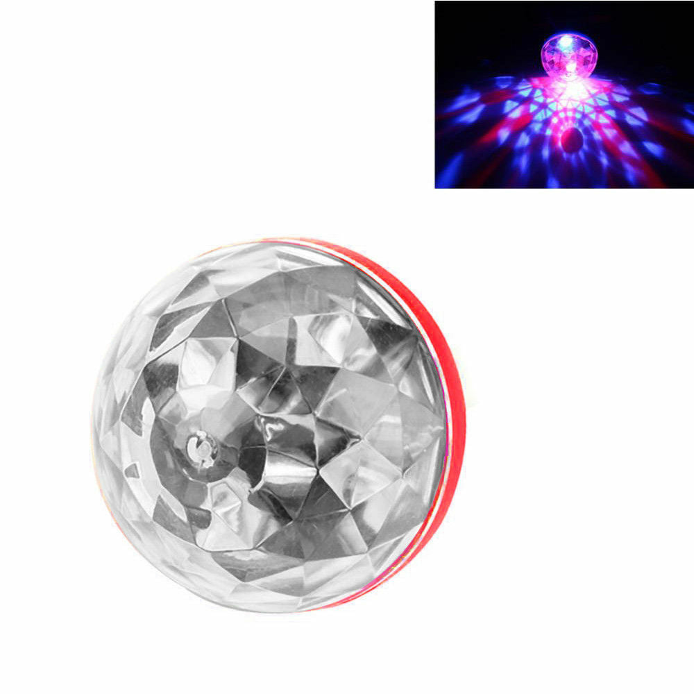 2X USB Mini LED RGB Disco Stage Light Party Club KTV Xmas Magic Phone Ball Lamp