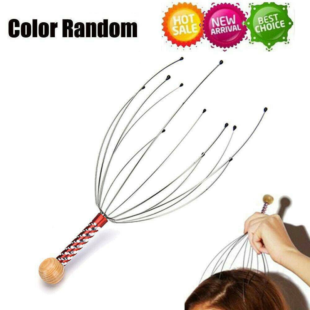 3 PCS Head Massager Scratcher Neck Massage Scalp Relax Calm Stress Relief Octopu