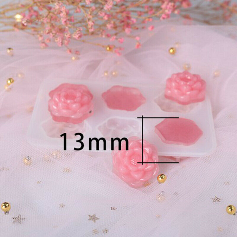 6 x Rose Flower Chocolate Silicone Mould Mold Homemade DIY Baking Tools C.l8