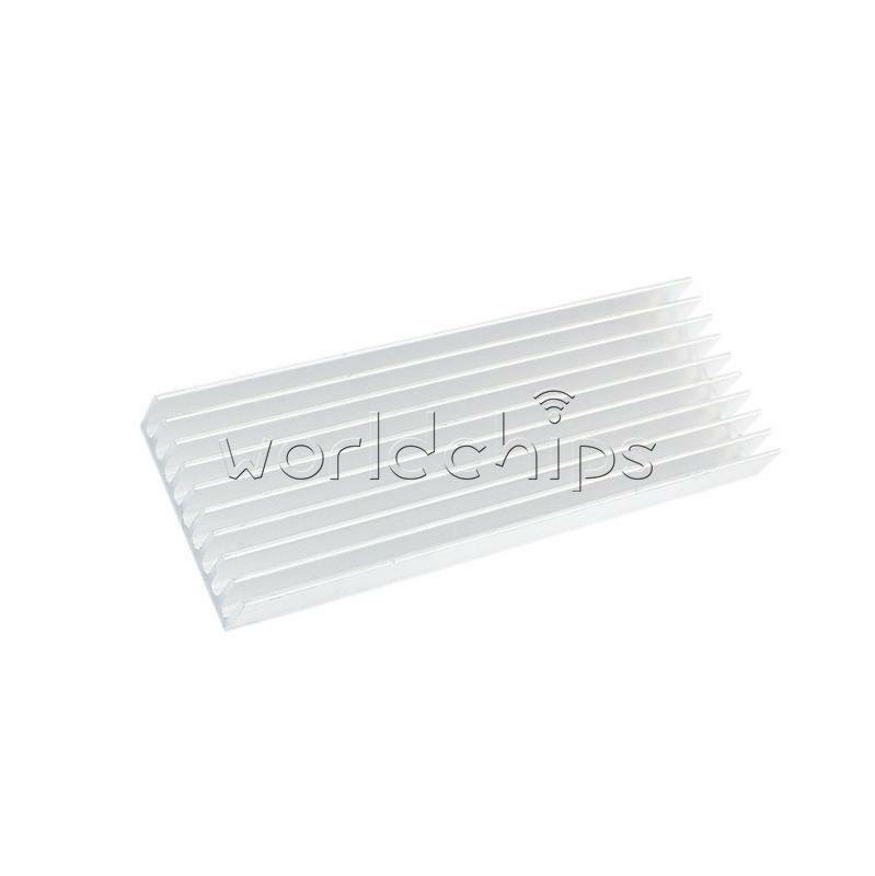 2PCS 100*35*10mm Aluminum Heat Sink Heatsink  Chip for IC LED Power Transistor
