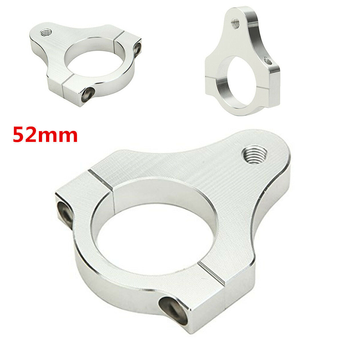 Motorcycle Aluminum Alloy 52mm Steering Damper Fork Frame Mounting Clamp Bracket
