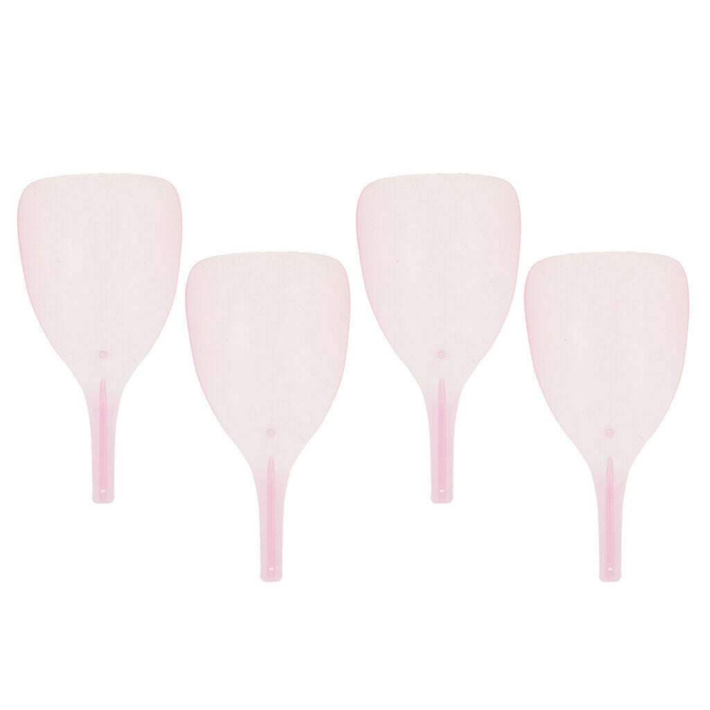 4Pcs Plastic Barber Cutting Hairspray Masks Eyes Protector Shields Pink