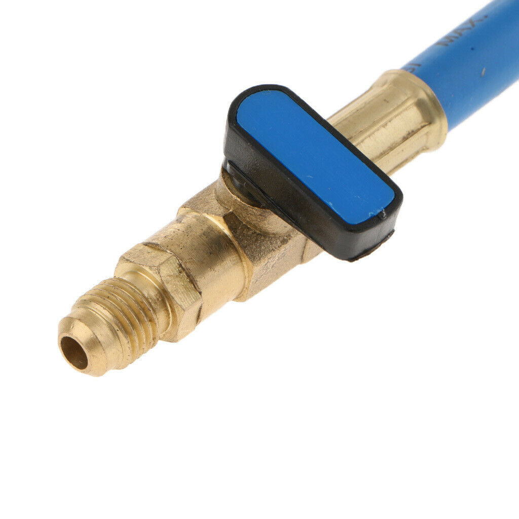 3 Pieces 1/4" SAE Ball Valve R410A Quick Charging Hoses  HVAC A/C
