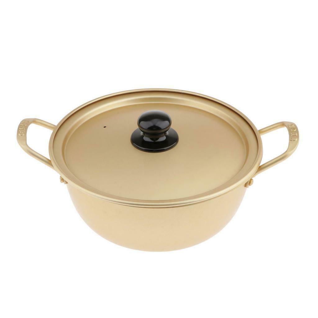 Aluminum Korean Instant Noodle Cooking Ramen Pot Soup Pots with Lid 16cm