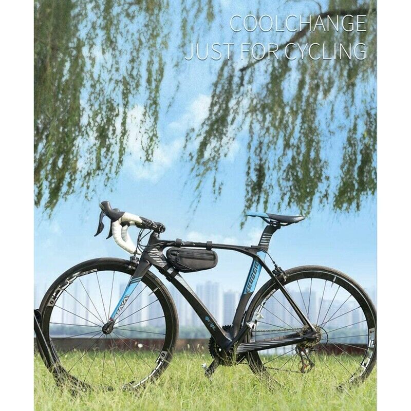 CoolChange Bike Bag Top Tube,Bike e Triple-cornered Waterproof Bicycle UnderW1L4